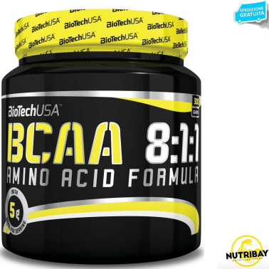 Biotech Bcaa Zero 8:1:1 250 gr. Cola Aminoacidi Ramificati 811 in Polvere AMINOACIDI BCAA 8.1.1