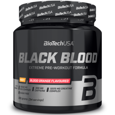 Biotech Black Blood NOX+ 330 gr Arginina Beta Alanina Citrullina Creatina AAKG PRE ALLENAMENTO