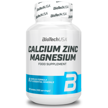 Biotech Usa Calcium Zinc Magnesium 100 cpr Calcio Magnesio Zinco Ferro e Boro TONICI