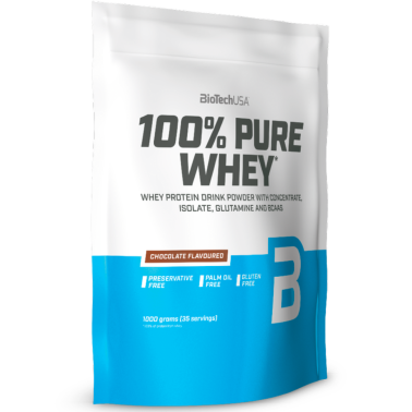 BIOTECH USA 100% Pure Whey 1000 gr Proteine del Siero del Latte Senza Glutine PROTEINE