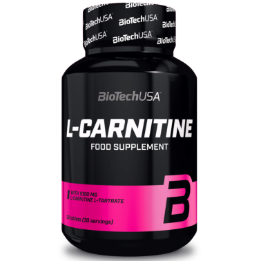 Biotech USA L-Carnitine 1000 mg 30 cpr. Integratore di Carnitina CARNITINA