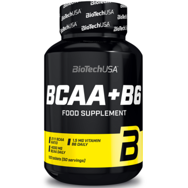 Biotech Bcaa + b6 100 cpr. Aminoacidi Ramificati 2:1:1 da 1 gr. + Vitamina B6 AMINOACIDI BCAA