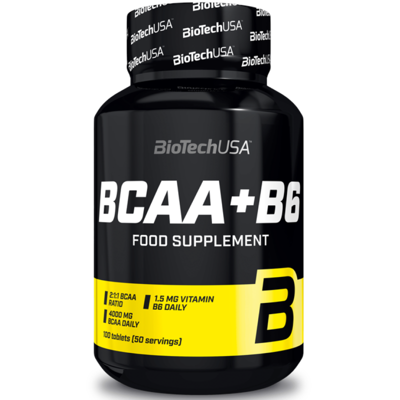 Biotech Bcaa + b6 100 cpr. Aminoacidi Ramificati 2:1:1 da 1 gr. + Vitamina B6 in vendita su Nutribay.it