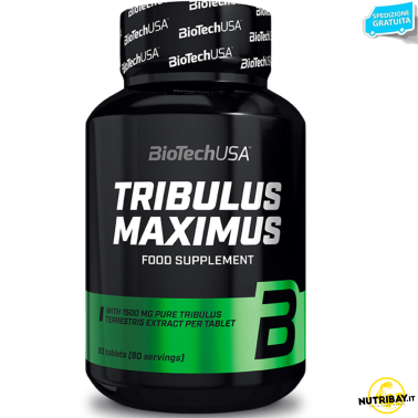 Biotech Usa Tribulus Maximus 90 cpr Integratore di Tribulus Terrestris da 1,5 gr TONICI