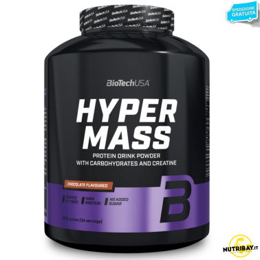 Biotech Hyper Mass 2,27 Kg Mega Mass Gainer con Proteine Whey Creatina e Bcaa GAINERS AUMENTO MASSA