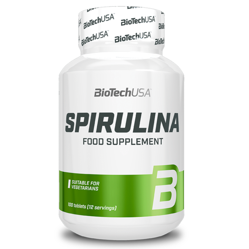 BIOTECH USA Spirulina 100 tablets BENESSERE-SALUTE