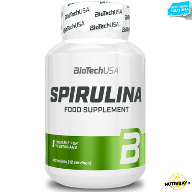 BIOTECH USA Spirulina 100 tablets BENESSERE-SALUTE