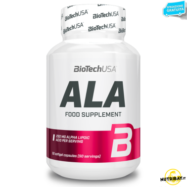 Biotech Usa Ala 50 caps Antiosssidante Acido Alfa Lipoico con Magnesio BENESSERE-SALUTE