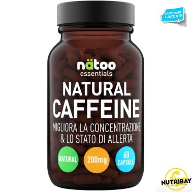 NATOO ESSENTIALS NATURAL CAFFEINE - 60 caps CAFFEINA