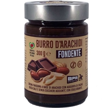 BPR NUTRITION Burro D'Arachidi 100% FONDENTE 300 gr in vendita su Nutribay.it