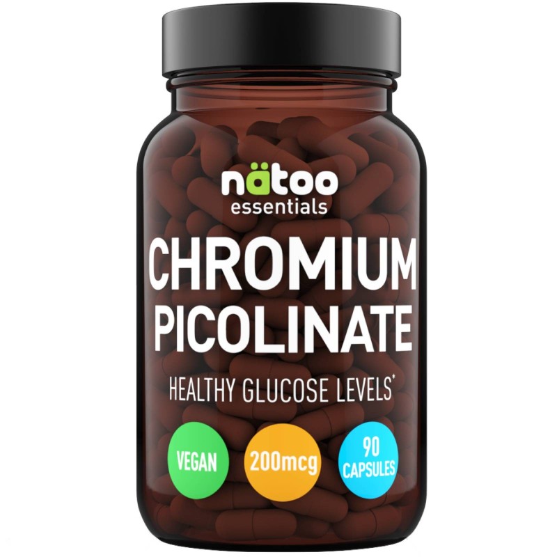 NATOO ESSENTIALS CHROMIUM PICOLINATE - 90 caps BRUCIA GRASSI TERMOGENICI