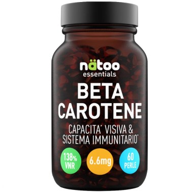 NATOO ESSENTIALS BETA CAROTENE 60 perle VITAMINE