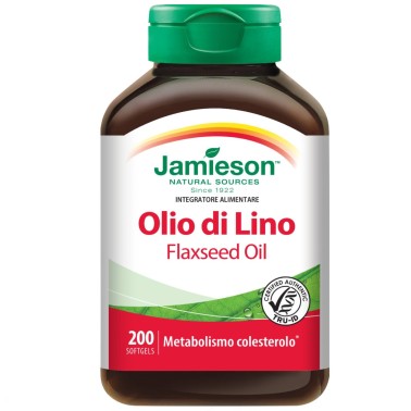 JAMIESON OLIO DI LINO FLAXSEED OIL 200 softgels in vendita su Nutribay.it