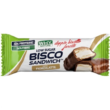 WHY NATURE BISCO SANDWICH LOW SUGAR - biscotto da 45 gr in vendita su Nutribay.it