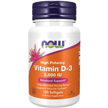 NOW FOODS VITAMIN D3 - 2000 120 PERLE VITAMINE