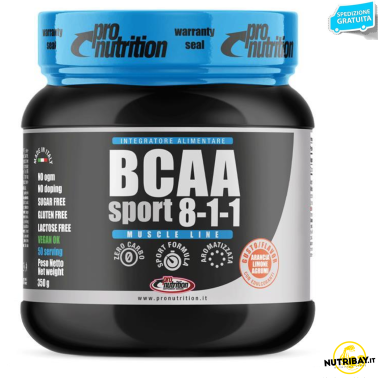 Pronutrition BCAA Sport 8:1:1 350 gr Aminoacidi Ramificati 811 in polvere AMINOACIDI BCAA 8.1.1