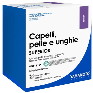 YAMAMOTO NUTRITION CAPELLI, PELLE E UNGHIE SUPERIOR - 20 fiale da 25 ml BENESSERE-SALUTE