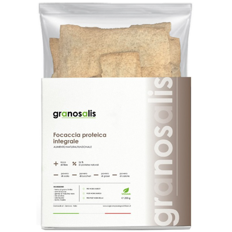 GRANOSALIS FOCACCIA PROTEICA INTEGRALE 200 gr AVENE - ALIMENTI PROTEICI