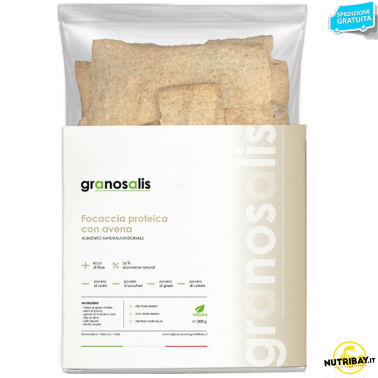 GRANOSALIS FOCACCIA PROTEICA DI AVENA 200 gr AVENE - ALIMENTI PROTEICI