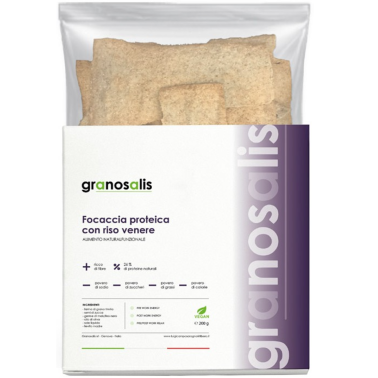 GRANOSALIS FOCACCIA PROTEICA CON RISO VENERE 200 gr AVENE - ALIMENTI PROTEICI