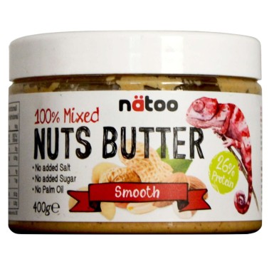 NATOO 100% MIXED NUTS BUTTER SMOOTH - 400 gr AVENE - ALIMENTI PROTEICI