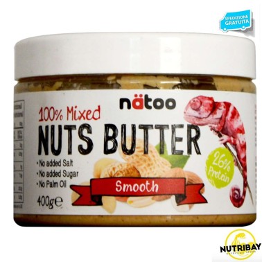 NATOO 100% MIXED NUTS BUTTER SMOOTH - 400 gr AVENE - ALIMENTI PROTEICI