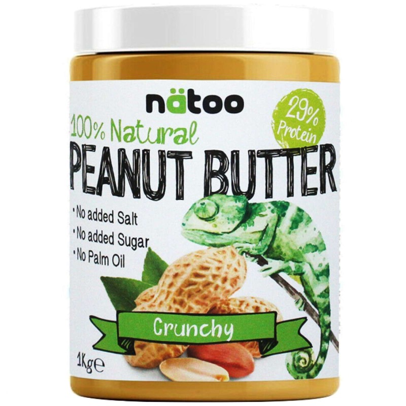 NATOO 100% PEANUT BUTTER CRUNCHY 1kg AVENE - ALIMENTI PROTEICI