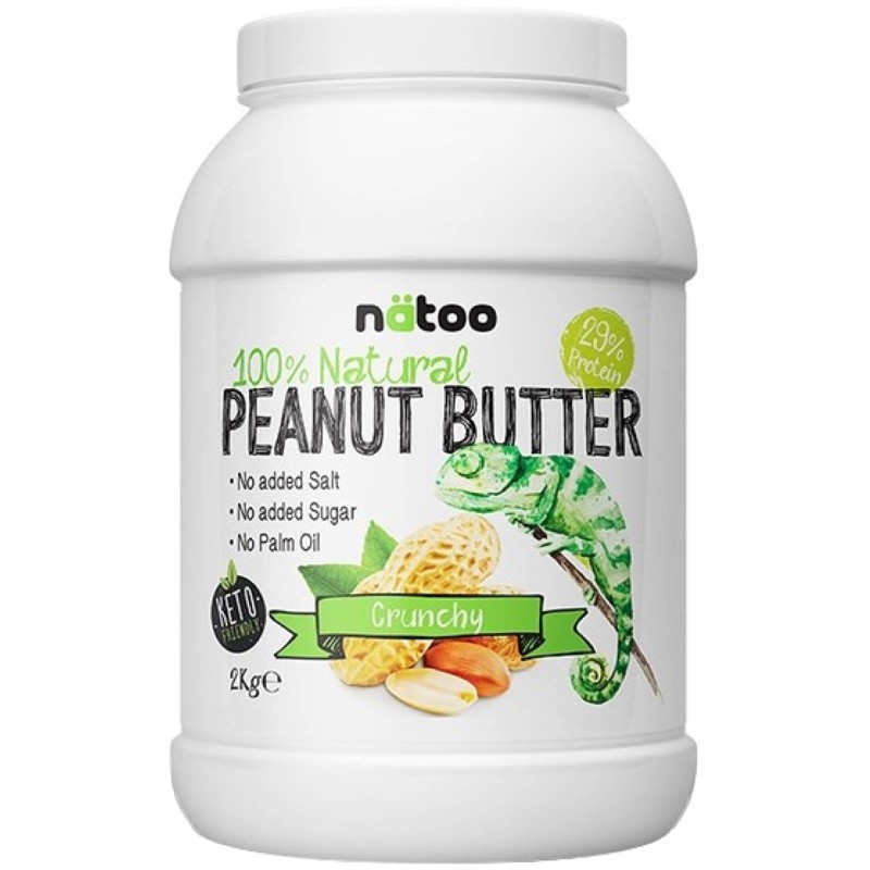 NATOO 100% PEANUT BUTTER CRUNCHY 2kg AVENE - ALIMENTI PROTEICI