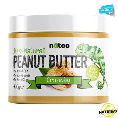 NATOO 100% PEANUT BUTTER CRUNCHY 400 gr AVENE - ALIMENTI PROTEICI