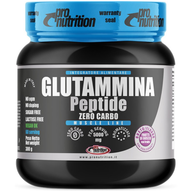 Pronutrition Glutamina Peptide 300 g in polvere con Vitamina b6 GLUTAMMINA