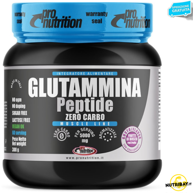 Pronutrition Glutamina Peptide 300 g in polvere con Vitamina b6 GLUTAMMINA