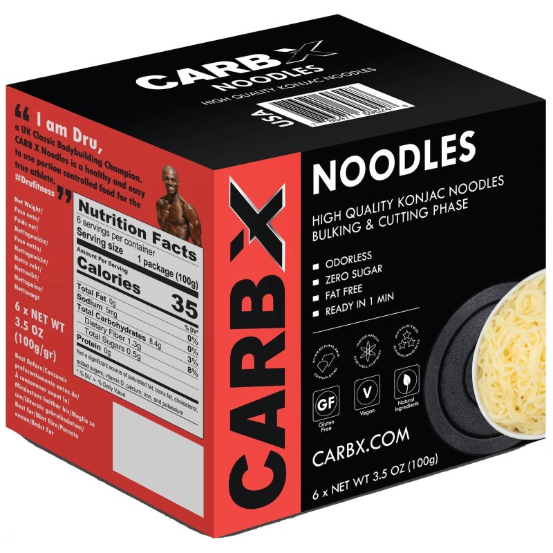 EAT WATER CARBX - NOODLES 6 porzioni da 100 gr AVENE - ALIMENTI PROTEICI