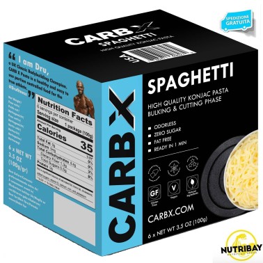 EAT WATER CARBX - SPAGHETTI 6 porzioni da 100 gr AVENE - ALIMENTI PROTEICI