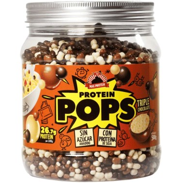 MAX PROTEIN - PROTEIN POPS TRIPLE CHOCOLATE 500 gr AVENE - ALIMENTI PROTEICI