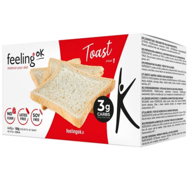 Feeling OK - Start1 - Toast 2 x 80 gr in vendita su Nutribay.it