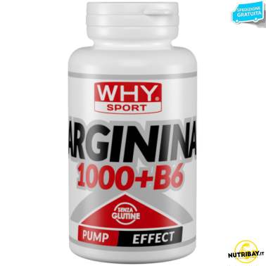 Why Sport Arginina 1000 AKG 100 compresse da 1 gr con Vitamina b6 ARGININA