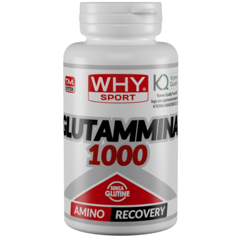 Why Sport 100% Glutammina Kyowa 100 Compresse Massima Qualita' GLUTAMMINA