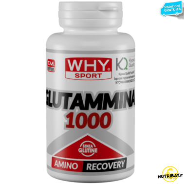 Why Sport 100% Glutammina Kyowa 100 Compresse Massima Qualita' GLUTAMMINA