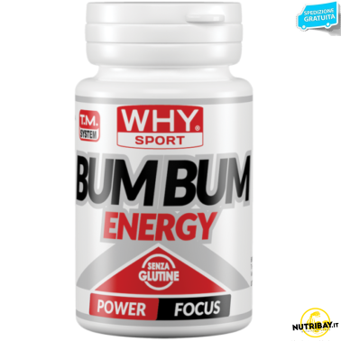 Why Sport Bum Bum Energy 30 cpr Tribulus Terrestris Beta Alanina e Caffeina TONICI