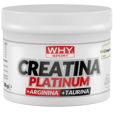 Why Sport Creatina Platinum 300 gr In polvere Creapure con Arginina e Taurina CREATINA