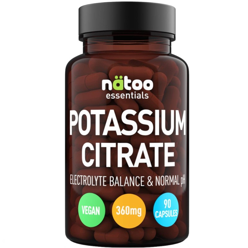 NATOO ESSENTIALS POTASSIUM CITRATE - 90 CAPS BENESSERE-SALUTE