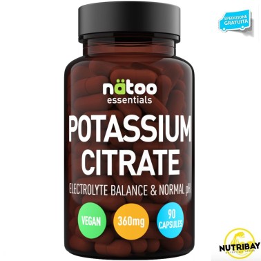 NATOO ESSENTIALS POTASSIUM CITRATE - 90 CAPS BENESSERE-SALUTE