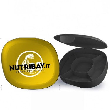 NUTRIBAY PILLBOX PORTA PILLOLE GIALLO 5 scomparti in vendita su Nutribay.it