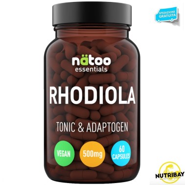 NATOO ESSENTIALS RHODIOLA 500 - 60 caps BENESSERE-SALUTE