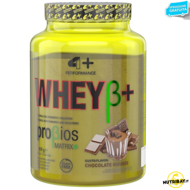 4+ Nutrition Whey+ 900 gr Proteine del Siero del Latte Whey PROTEINE