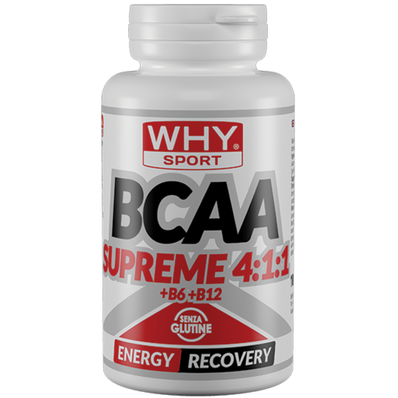 Why Sport Bcaa supreme 4:1:1 100 cpr Aminoacidi Ramificati 411 + Vitamina b6 AMINOACIDI 3.1.2 - 4.1.1 - 10.1.1 - 12.1.1