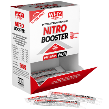 Why Sport Nitro Booster 20 stick Pre - Intra Workout con Citrullina e Arginina PRE ALLENAMENTO