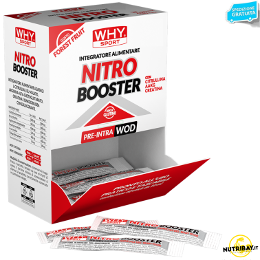 Why Sport Nitro Booster 20 stick Pre - Intra Workout con Citrullina e Arginina PRE ALLENAMENTO