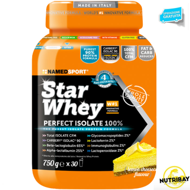 NAMED STAR WHEY 750 PROTEINE SIERO DEL LATTE ISOLATE 90% PROTEINE