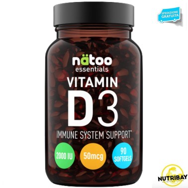 NATOO ESSENTIALS VITAMIN D3 - 90 SOFTGELS VITAMINE